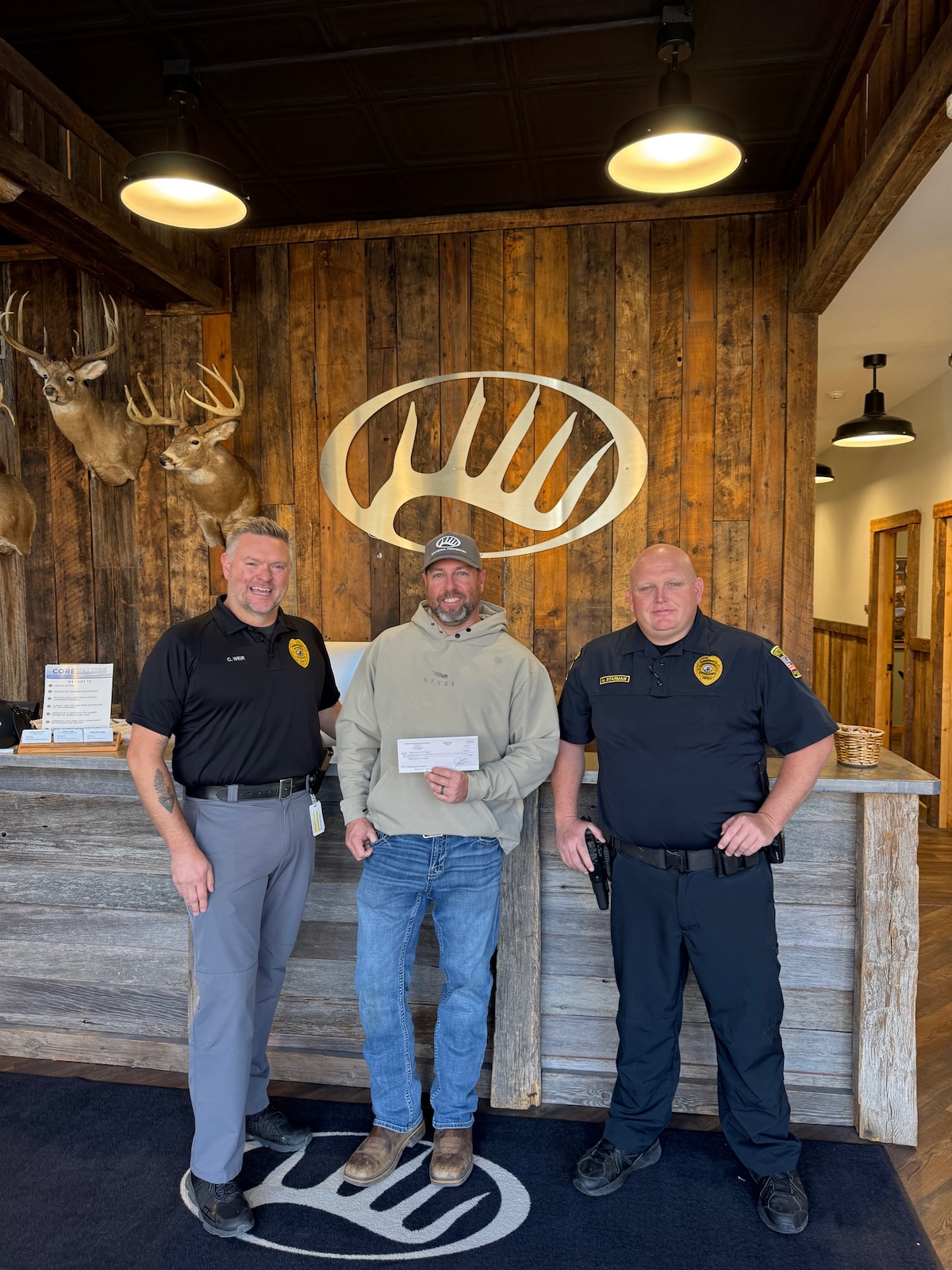Whitetail Properties Makes Large Donation to Local Police Department’s S.T.A.R.T. Program